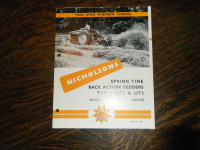 Nicholsons Spring Tine Tedders Brochure