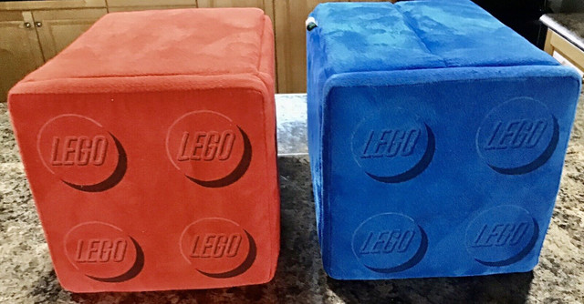 RARE Lego Imaginarium Red Brick & Blue Brick Storage Containers in Toys & Games in Dartmouth - Image 2