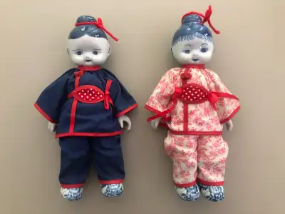 VINTAGE ASIAN  PORCELAIN DOLLS, View more