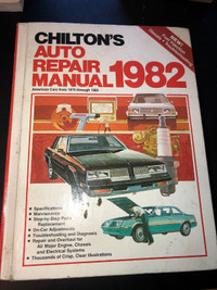 CHILTON 1975 1982  AUTO REPAIR MANUAL 1160 PAGES #M0349 #M0349
