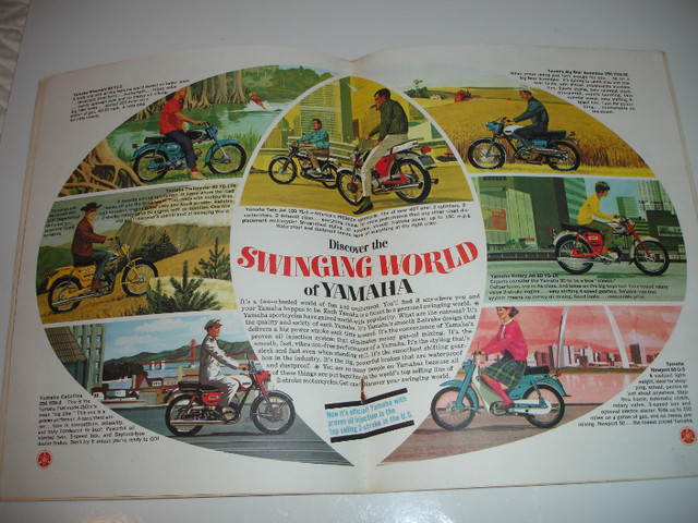Vintage 1966 Yamaha advertisement in race program in Motorcycle Parts & Accessories in Oakville / Halton Region - Image 4