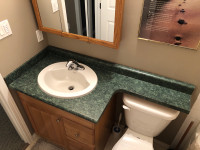 Vanity counter top (laminate), sink and faucet 