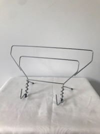 Wire Study Stand for book or tablet Chrome Metal 33cm x 19cm