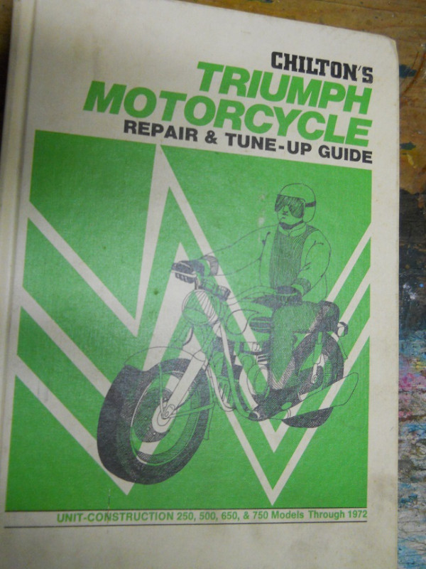 Triumph motorcycle manual in Motorcycle Parts & Accessories in Winnipeg