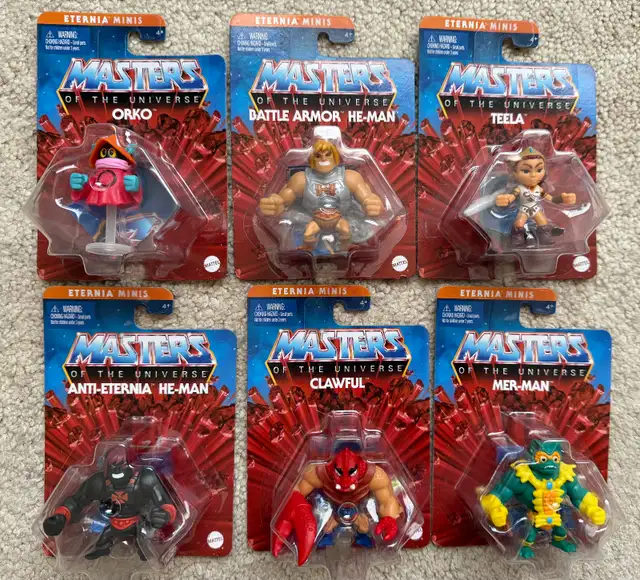 Masters of the Universe Eternia Minis Lot of 5 Action Figures