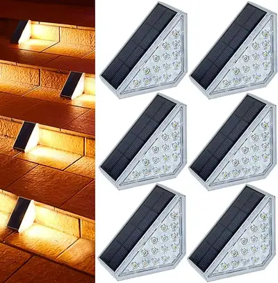 6 Packs Step Solar Lights, Outdoor Stair Solar Lights, View more