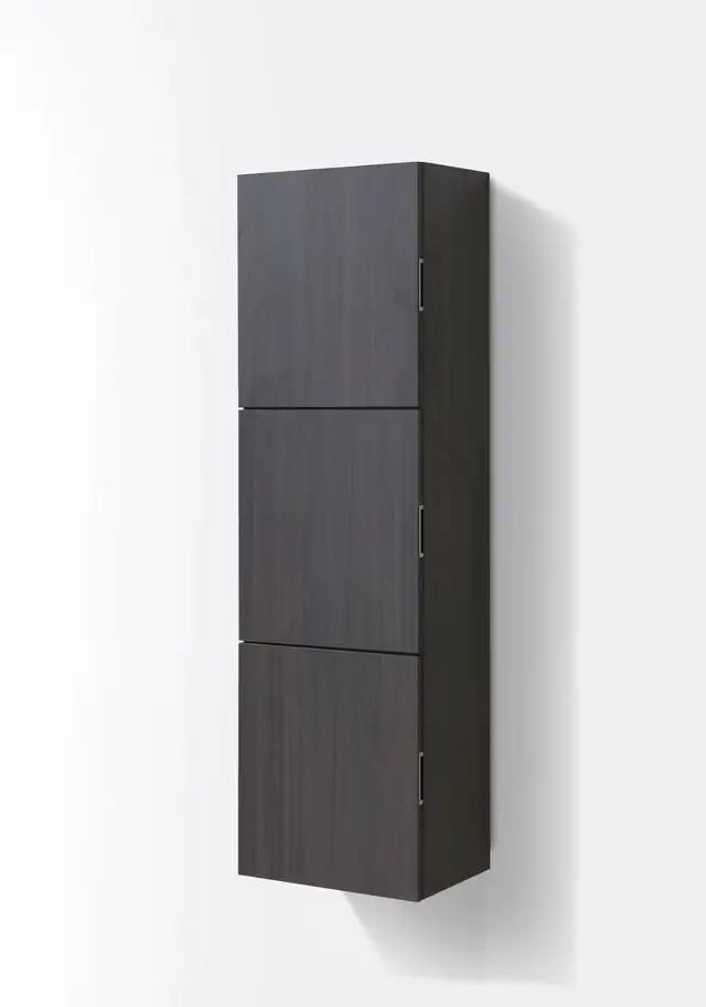 59" Grey Oak/Nature Wood Wall-Mounted Floating Bathroom Vanity S in Cabinets & Countertops in Calgary - Image 7