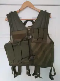 Tactical Vest Molle Airsoft Hunting Combat Training Camo Green