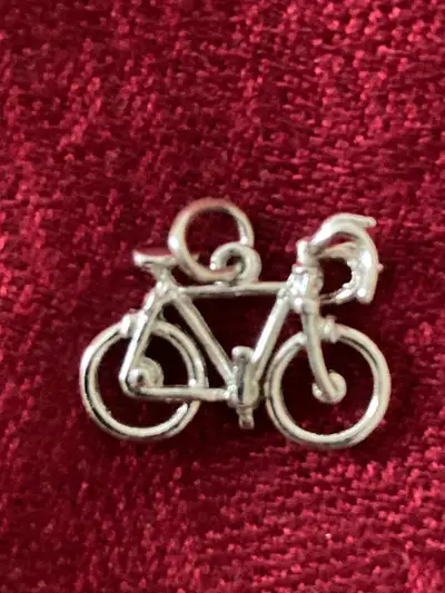 Sterling Silver Road Bike charm/pendant, View more