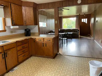 3 bedroom house for sale on two lots in the Village of Mervin SK. Includes one bathroom, attached si...