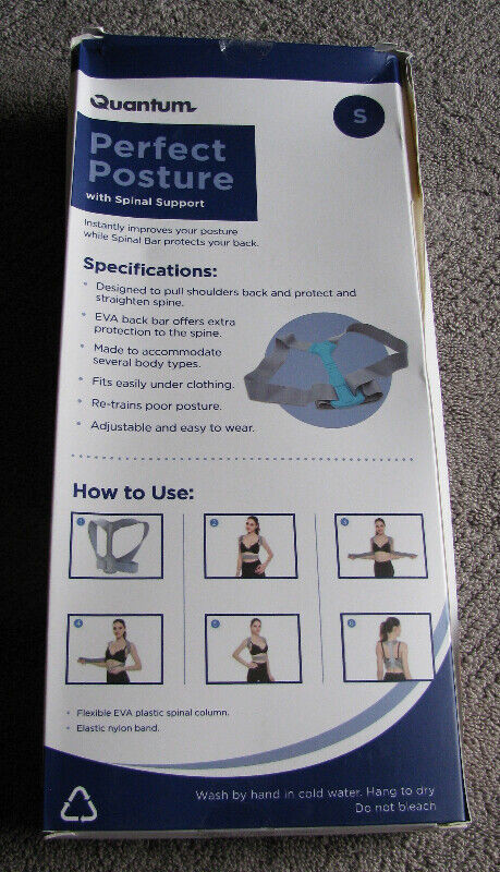 Quantum Perfect Posture Corrector with Spinal Support Unisex NEW in Health & Special Needs in Saint John - Image 2