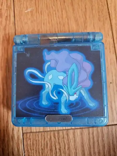 Suicune Edition Game Boy Advance SP IPS Modded Screen, View more
