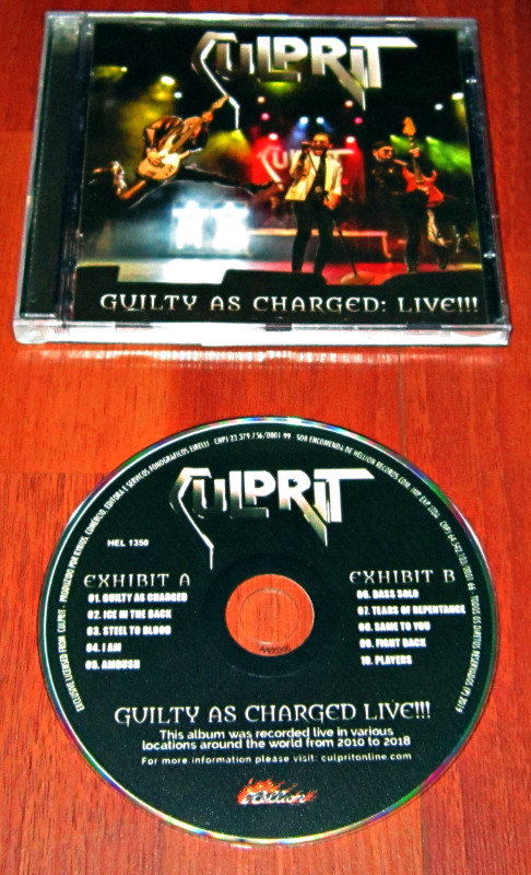 CD :: Culprit – Guilty As Charged: Live!!!  (MINT) $18 Dollars in CDs, DVDs & Blu-ray in Hamilton - Image 3
