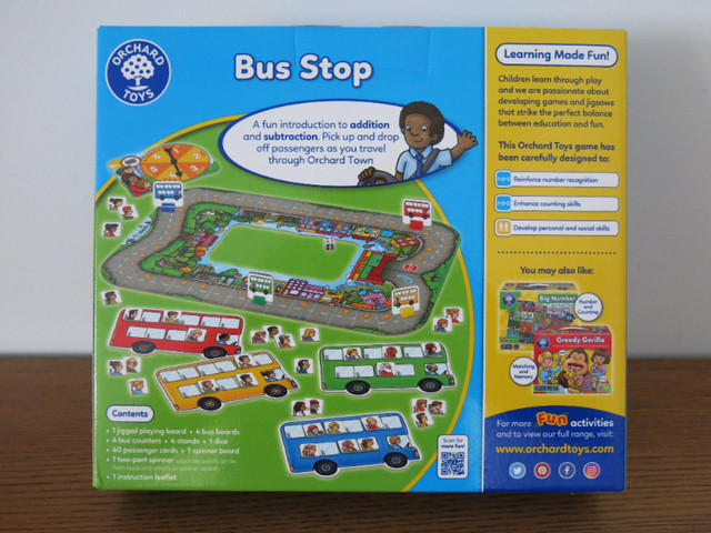 ORCHARD TOYS - BUS STOP - Addition / Subtraction game, Age 4-8 in Toys & Games in Calgary - Image 2