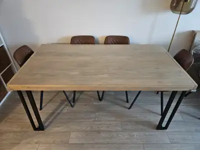 Artisan Solid Mango Wood Extending Dining Table, View more