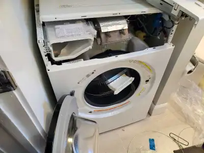 Appliance repair - washer repair with gasket issue, View more