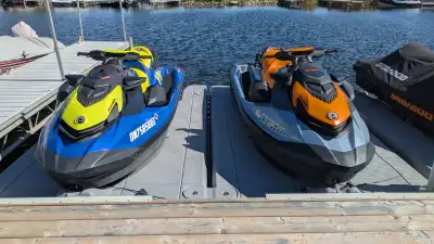 Up for sale is a 2 SeaDoo and Trailer package 2021 SeaDoo Wake 170 IBR, Ski mode with Audio. All saf...