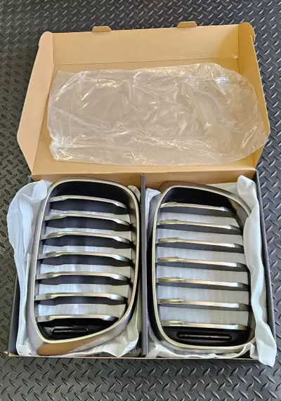 Front Kidney Grille for 2018-2021 BMW X3 G01 2019-2021 X4 G02 (Single Slat) Chrome OEM