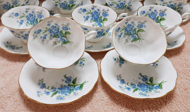 Royal Albert Forget Me Nots Cup  and Saucers. Nine Sets. in Arts & Collectibles in Leamington - Image 2