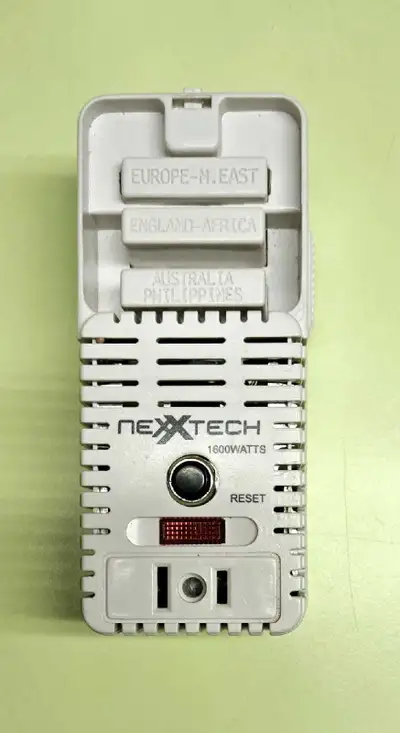 Nexxtech universal 1800 watts travel adapter for: Europe - Middle East England - Africa Australia -...