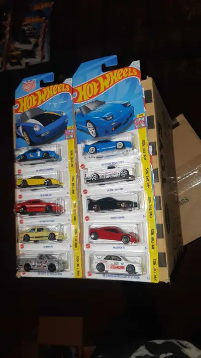 The 90's complete set of 10 Hot Wheels 2024 release $50 for the set 1. '96 Porsche Carrera 2. '90 Ac...