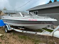 1992 inboard V6 motor boat for sale.