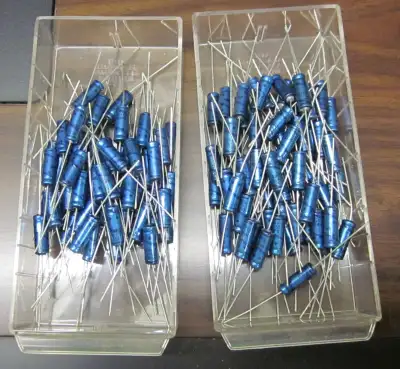 Vintage electrolytic capacitors 100 mf 25 volt NOS radio stereo, View more