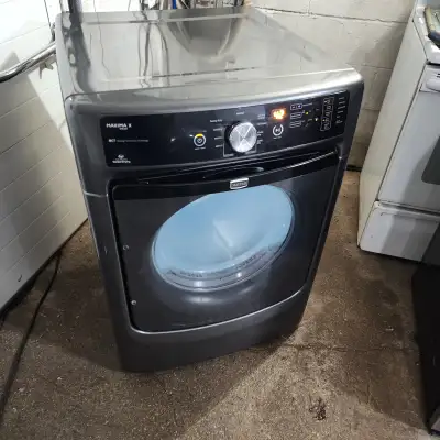 Maytag Maxima X steam Clothes Dryer Gray, View more