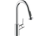 Hansgrohe Talis S² high arc kitchen faucet in chrome