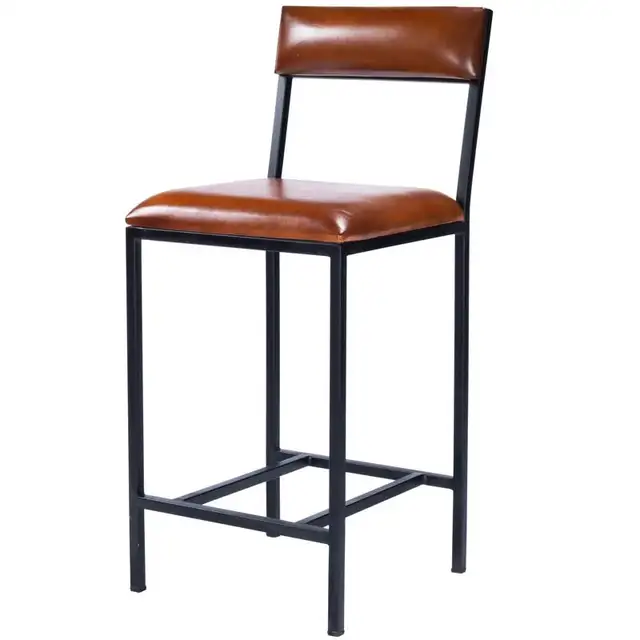 Augustus Genuine Leather Bar & Counter Stool in Chairs & Recliners in Mississauga / Peel Region - Image 2