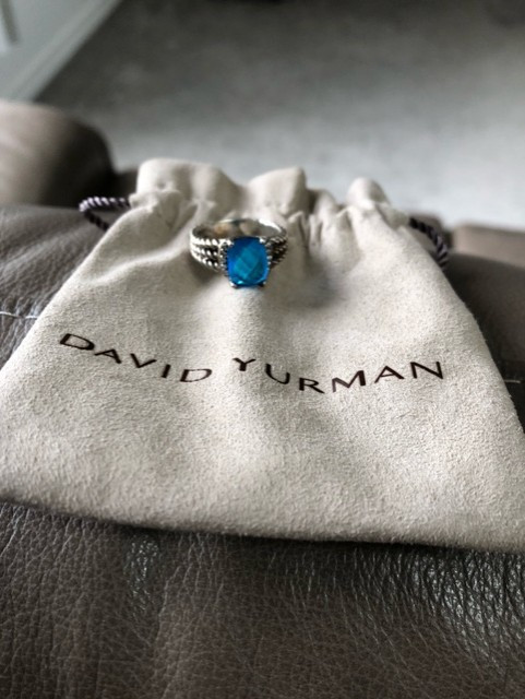 David Yurman Petite Wheaton®   Topaz  Bleu et Diamant dans Bijoux et montres  à Longueuil/Rive Sud - Image 3
