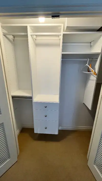 White Laminate Closet Built-Ins, View more