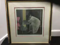 Framed Lithograph Andre Minaux C.1975 Signed & Numbered