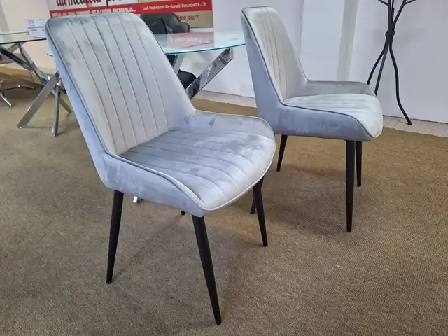 Velvet Chairs S-2082 (Black, Gray) !!!63384461618563123