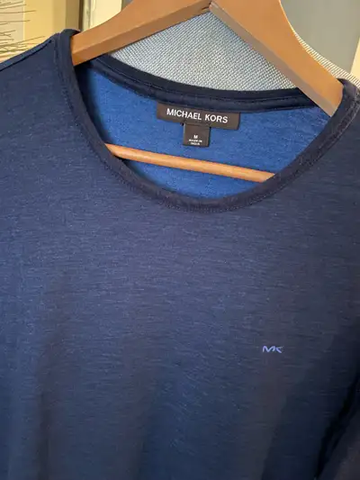 Michael Kors Men’s Cotton Blue Sweater. Sz Med, View more