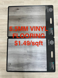 Vinyl flooring on sale for $1.49/sqft
