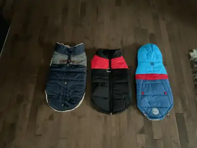 3- Dog Jackets For Medium Sized Dogs-New Condition-  10.00 Each, View more