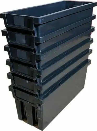 6 Storage Bins, Heavy-Duty Industrial Grade Plastic Stackable St in Other Business & Industrial in Markham / York Region - Image 3