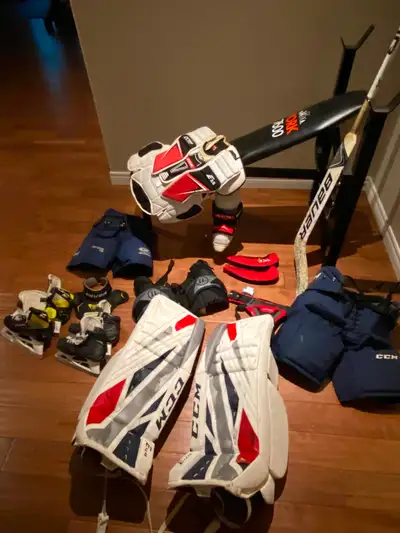 Kids Goalie Equipment - Leg Pads, Chest Pads, Stick, Skates, View more