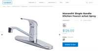 Gerber - Maxwell Single Handle Kitchen Faucet