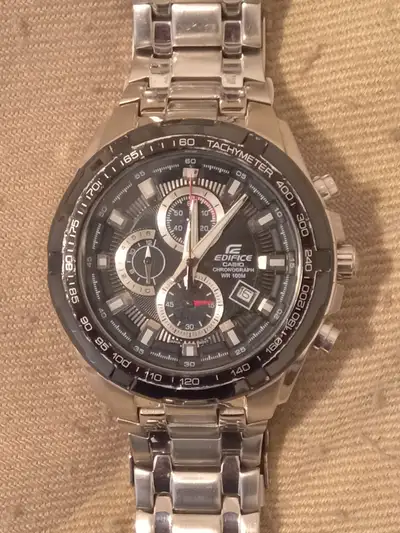 CASIO EDIFICE CHRONOGRAPHER in EXCELLENT CONDITION. Priced to Sell at $120 Pictures are of the actua...