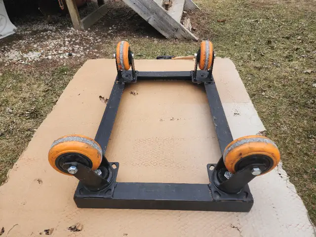 Heavy-Duty Angle iron Roller Cart Beach Craftsman Gray Mastercra in Tool Storage & Benches in Windsor Region - Image 3