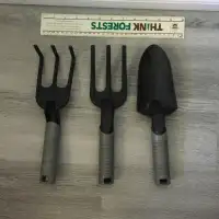 Garden Hand Tool Set 3 Spade Rake Fork Sturdy Gardening shovel