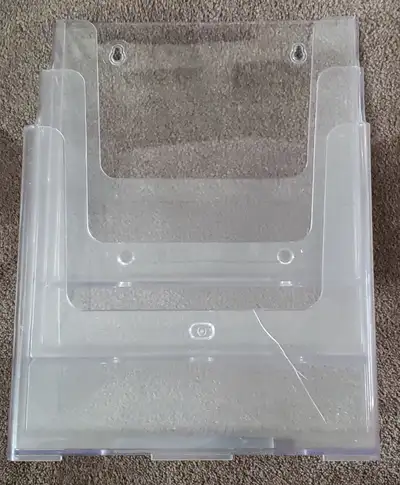 THREE COMPARTMENT DESK OR WALL MOUNT DISPLAY UNIT -, View more