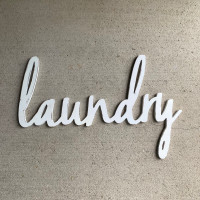 Laundry wall sign home decor