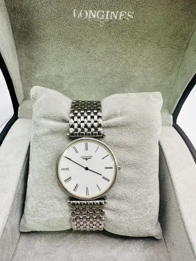 High End Consignment Jewellery Authentic Men's Longines Like new in Stainless steel-Sapphire Crystal...