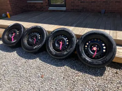 4 – 235/65R17 Winter Edge TIRES ONLY. These are off a 2020 Subaru Outback. The one tire was a replac...