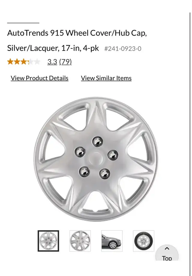 AutoTrends 17” Wheel Cover/Hub Cap in Other in Hamilton - Image 2