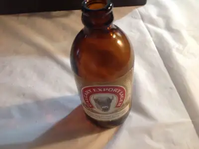 Vintage Calgary Export Lager stubby brown bottle, View more
