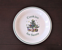 Cookies For Santa Plate Nikko Japan